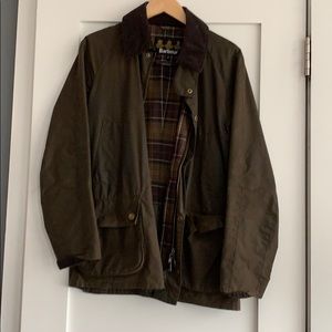 Olive Green Barbour Ashby Jacket: SMALL